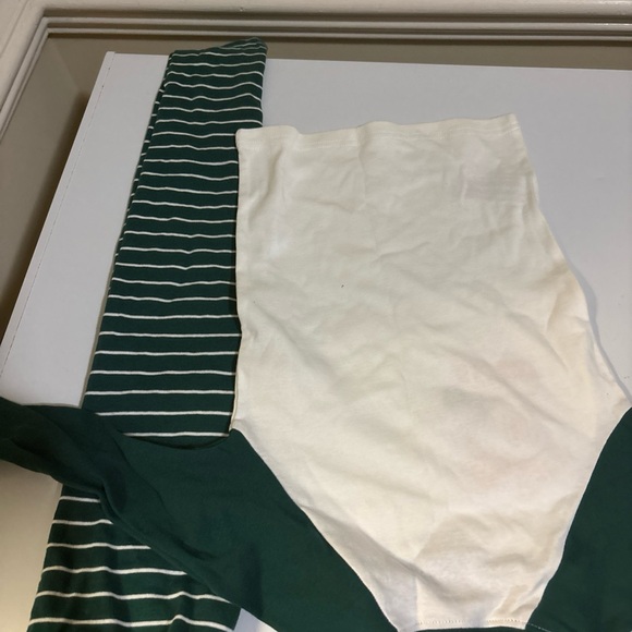 Carter's Green and White Long Sleeve Tee - Picture 7 of 7